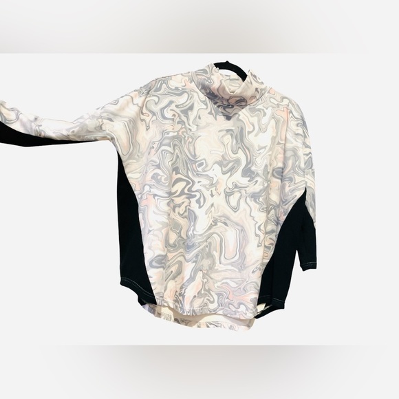 Tuckernuck Sport Hazy Marble  Ally Swing Sweatshirt Boxy XS/S Pink Oversized - Picture 3 of 12